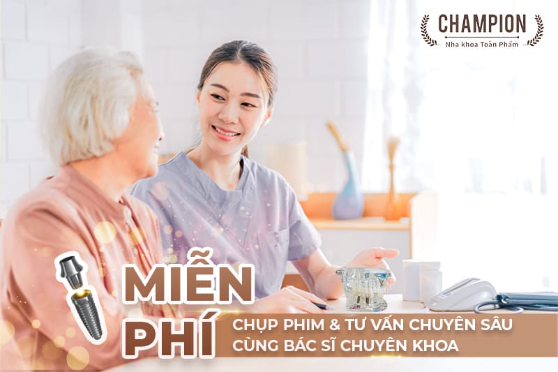 Ưu đãi đặc biệt từ Nha Khoa Champion với dịch vụ cấy ghép Implant từ 23/08 – 30/09!