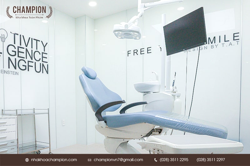 Hệ thống trang thiết bị tại Phòng thực hiện các dịch vụ Implant tại Champion Dental Clinic