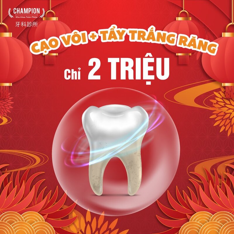 Combo cạo vôi và tẩy trắng răng chỉ 2 TRIỆU