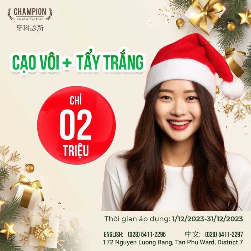 Combo Cạo vôi răng và tẩy trắng chỉ 2 triệu